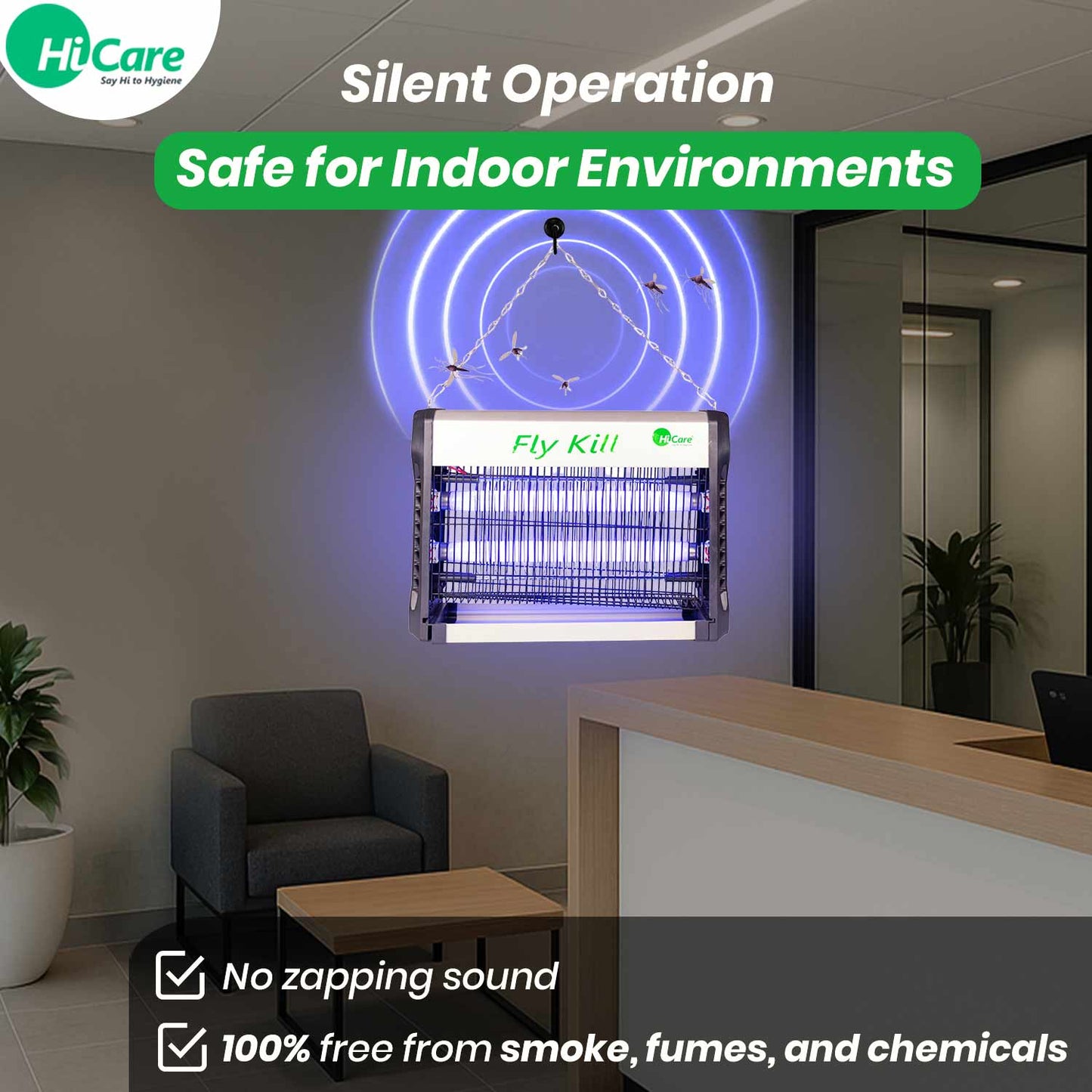 HiCare Fly Kill Slim Electric Fly and Insect Killer