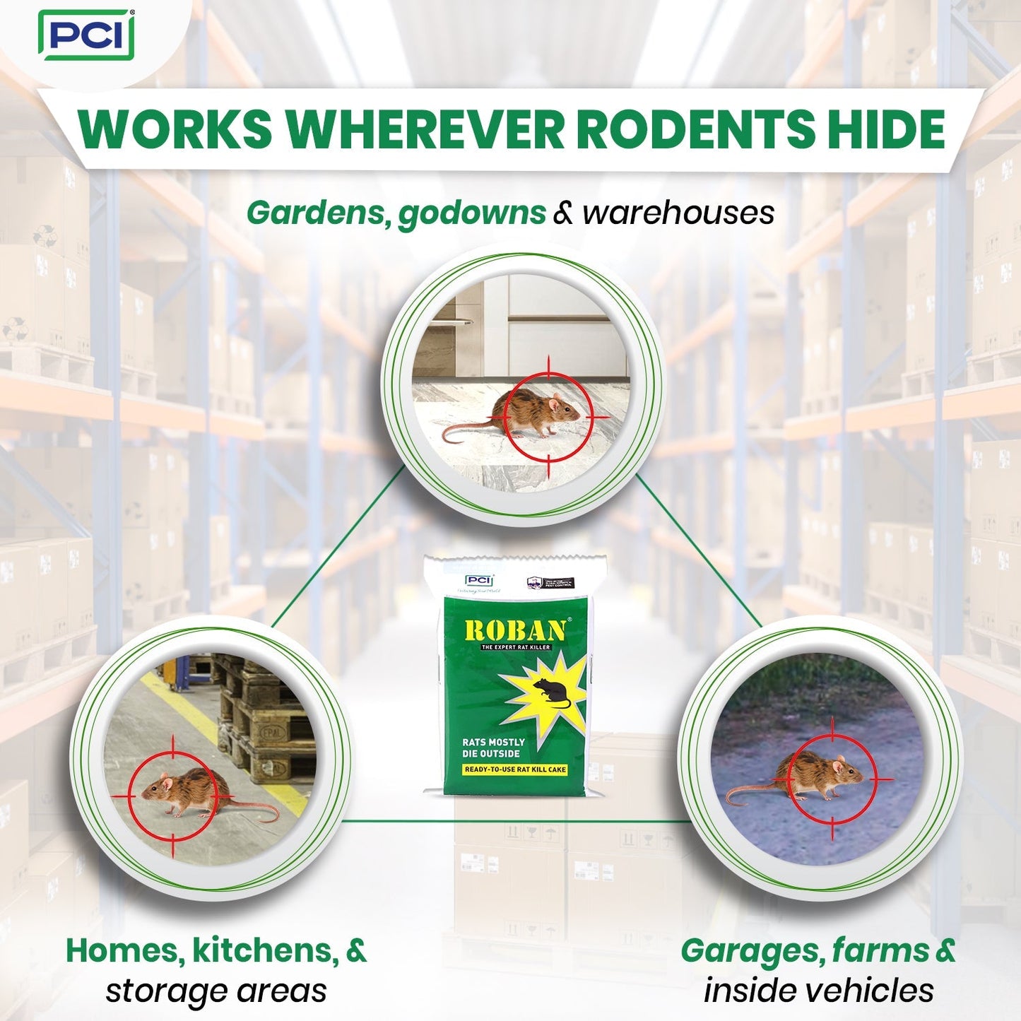 Roban Rat Cake - 100G (Pack of 3)