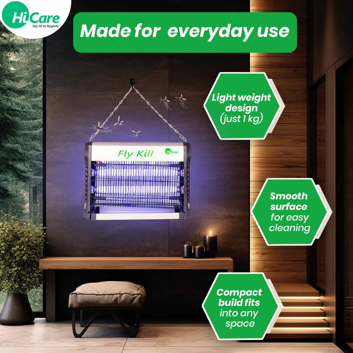 HiCare Fly Kill Slim Electric Fly and Insect Killer